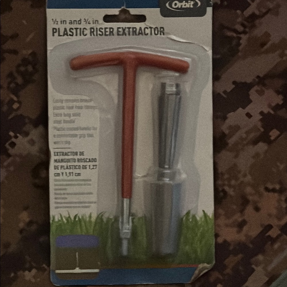 Orbit Plastic Riser Extractor Tool - Red and Silver